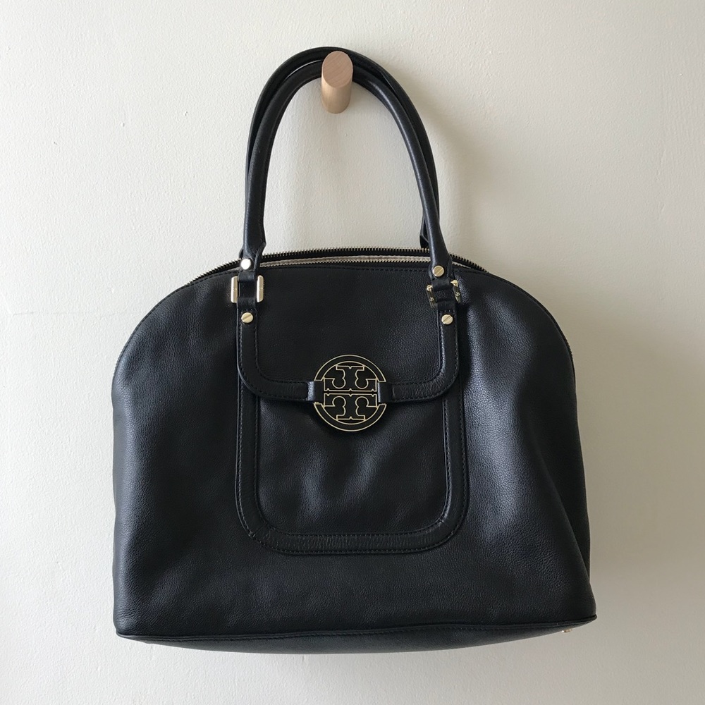Tory Burch black leather shoulder bag